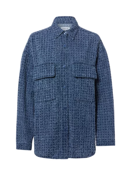 EDITED bluzka koszulowa Anisha Kobiety marmurkowy 34 niebieski