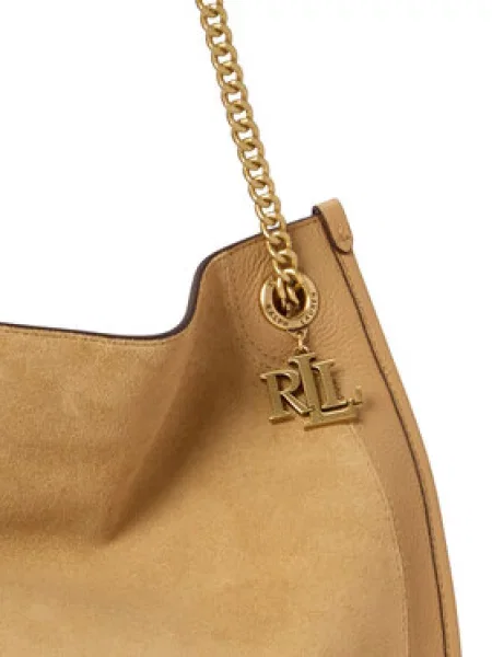 Torbica LAUREN RALPH LAUREN Svijetlo smeđa