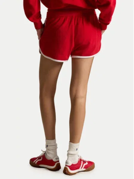 Froté športové šortky Polo Ralph Lauren červená