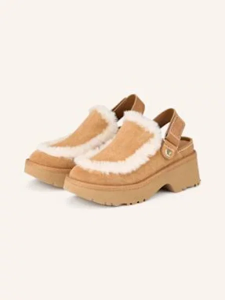Ugg Mules Na Platformě Esmee Clog velbloudí/ krémová