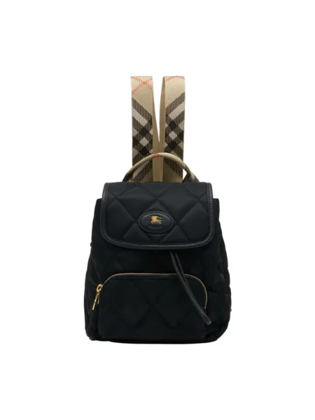 Plecak Burberry pleciony czarny