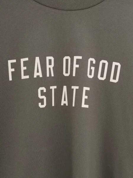 Тениска Fear Of God Essentials сиво
