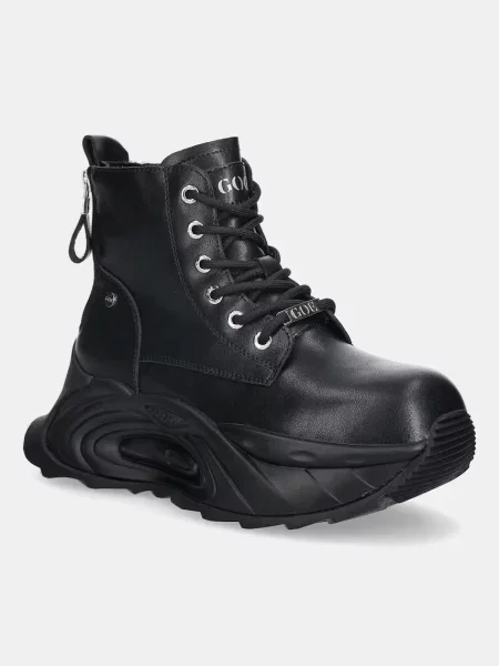 Кожени маратонки GOE BLACK черно