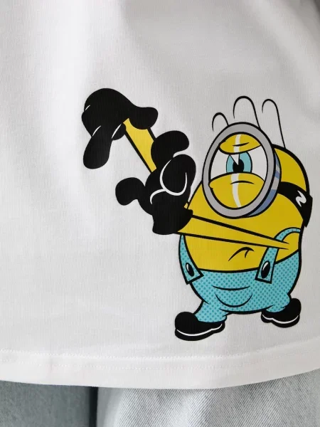 Converse тениска от x Minions & Monsters бяло