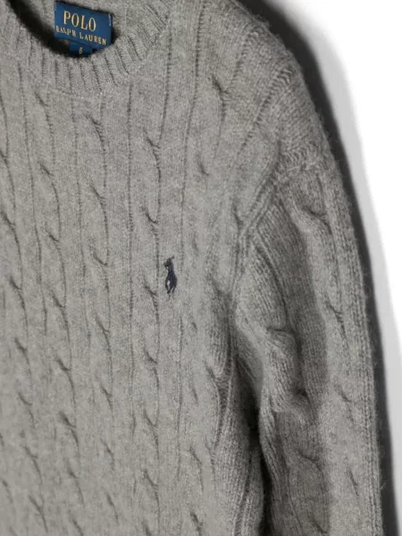Sweter dziecięcy Polo Ralph Lauren szary