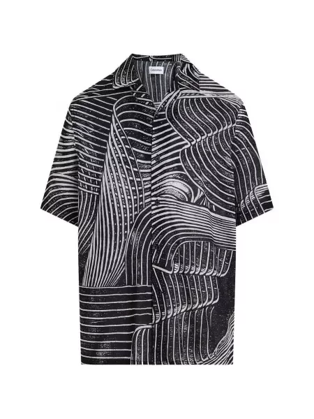 Košulja Calvin Klein Jeans s printom crna