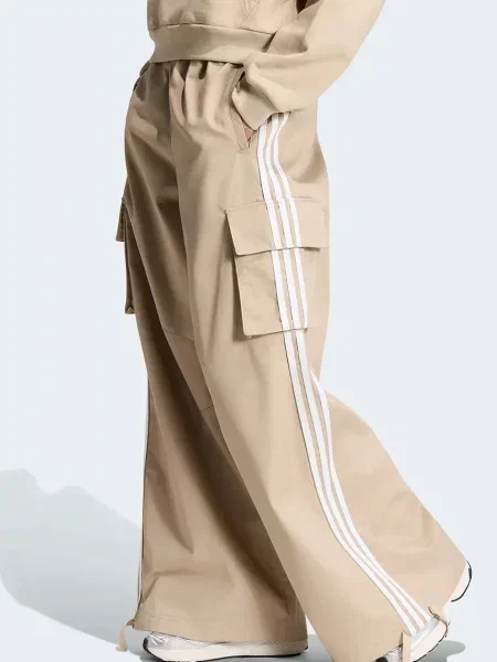 Adidas Originals παντελόνι cargo γυναικείο Firebird Adilenium μπεζ