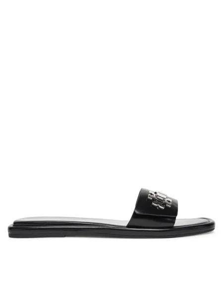 Tory Burch Šľapky T Lock Slide čierna