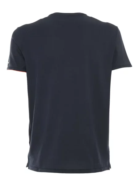 Tricou Rrd cu decolteu rotund scurt albastru