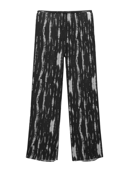 Pull&Bear Pantaloni gri deschis negru