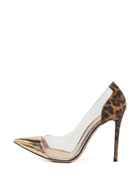 Pantofi cu toc Gianvito Rossi cu imagine cu model leopard maro