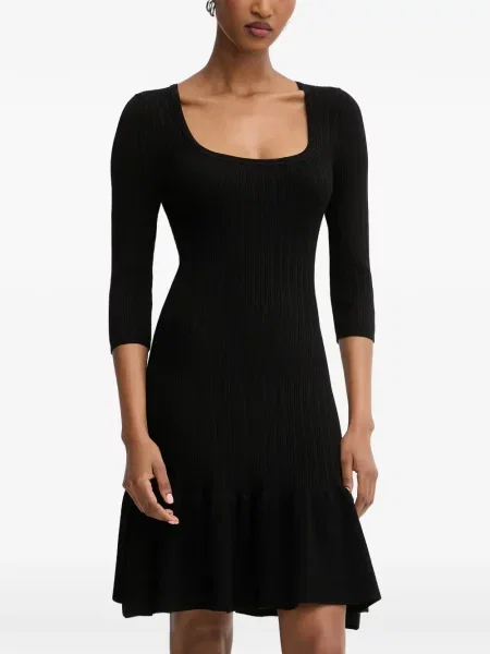 Rochie mini Morgan cu volane negru