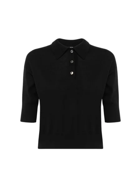 Polo Alpha Studio z krótkim rękawem czarne