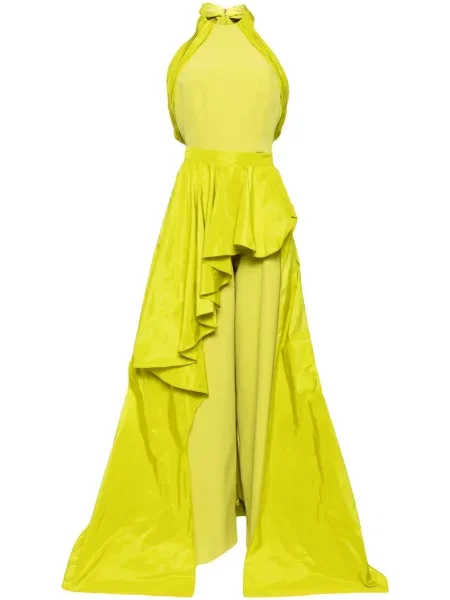 Kombinezon Saiid Kobeisy bez rękawów zielony