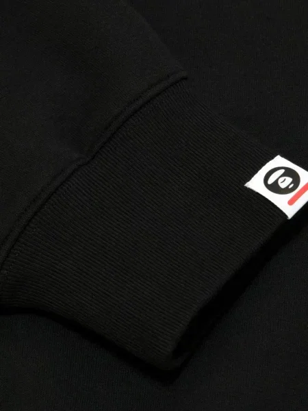 Hanorac Aape By A Bathing Ape cu broderie negru