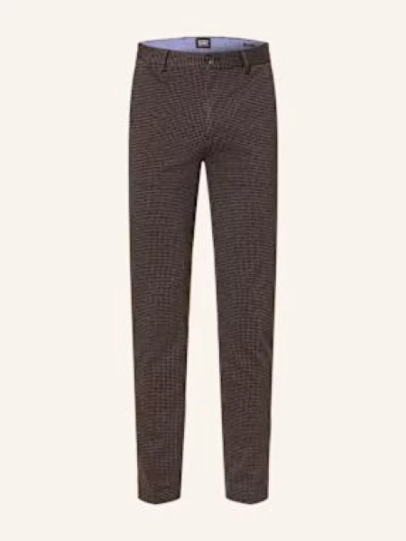 Scotch & Soda Spodnie Dżersejowe Mott Super Slim Fit braun czarne