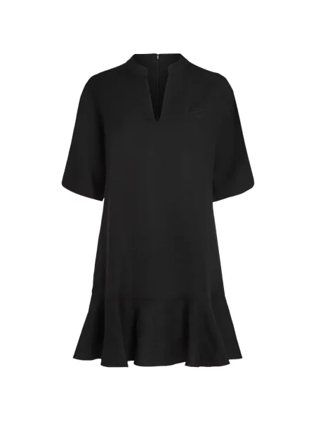 Rochie Karl Lagerfeld cu volane de costum negru