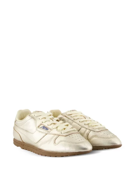 Sneakersy Autry skórzane złote
