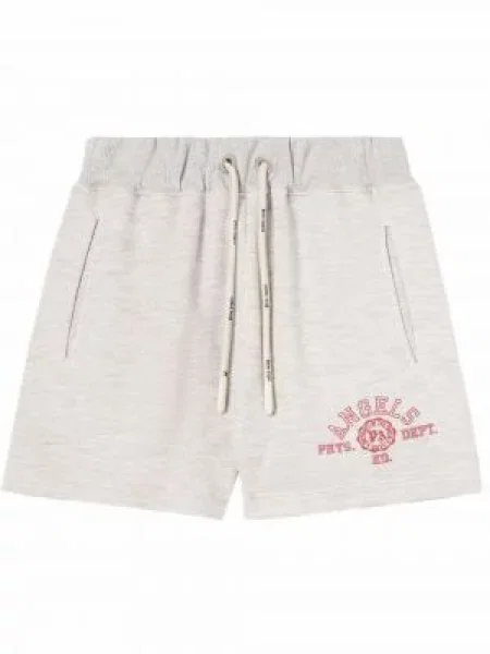 Pantaloni scurți Palm Angels cu imagine alergare gri