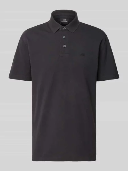 Armani Exchange Koszulki Mężczyzna Niebieski Klasyczny Polo Shirt Niebieski Regular Fit granatowa