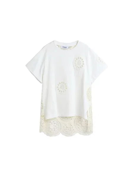 Desigual Tricou / lână alb