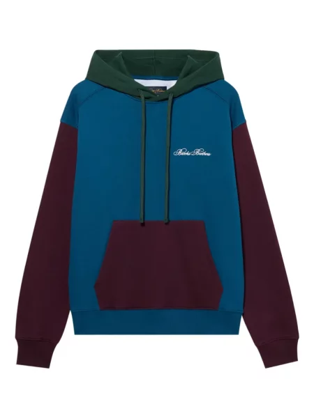 Hanorac cu glugă Brooks Brothers cu broderie albastru