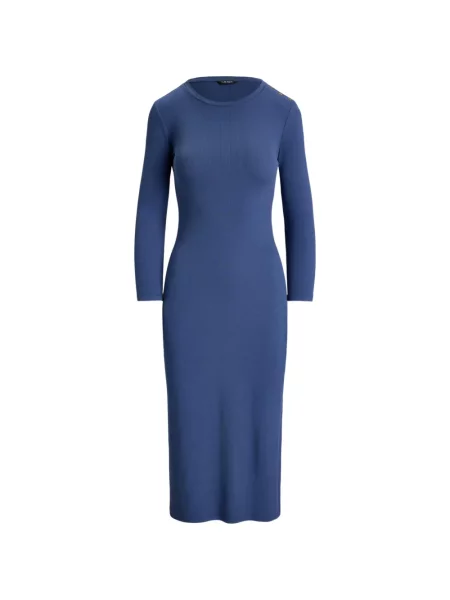 Rochie Lauren Ralph Lauren tricotate albastru