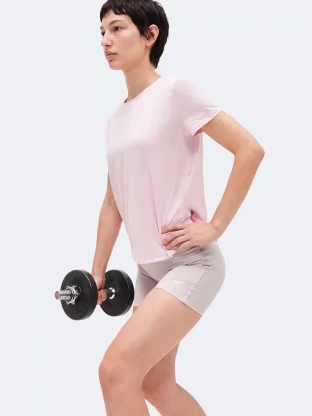 NIKE Tricou funcțional ONE CLASSIC roz alb