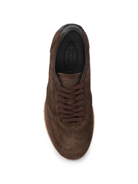 Sneakerși Tod's din piele de căprioară maro