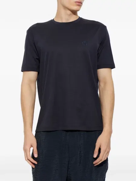Μπλούζα Giorgio Armani με κέντημα μπλε