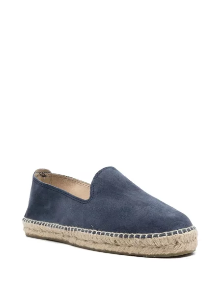 Iš natūralios odos slip on espadrilės Manebi mėlyna