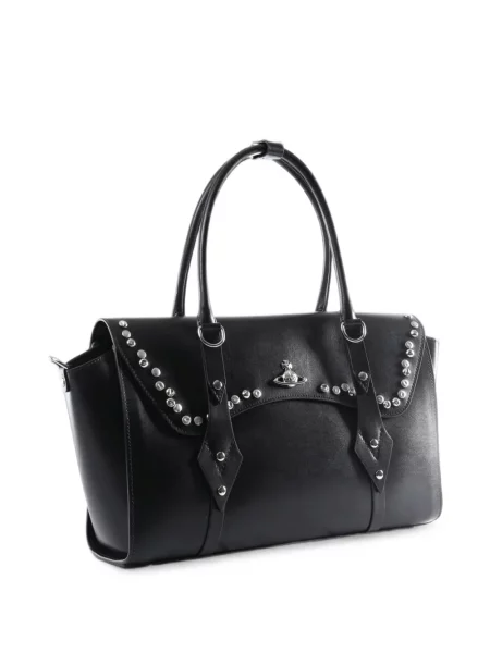 Шопинг чанта Vivienne Westwood с шипове черно