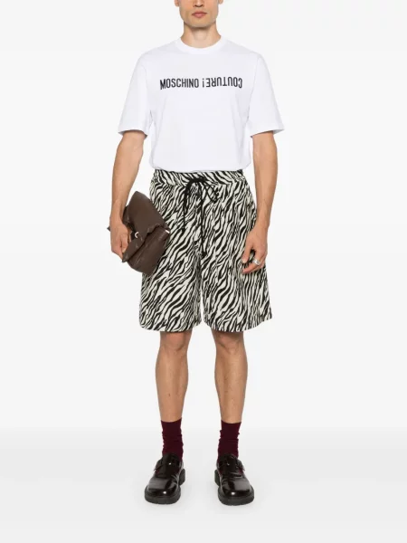Tričko Moschino s výšivkou bílé