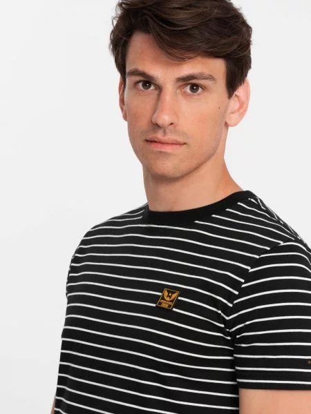 Tricou Ombre cu dungi alb