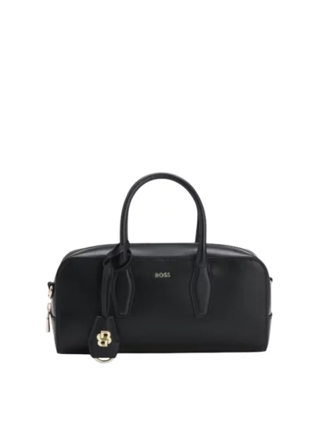 Torebka skórzana Hugo skórzana czarna