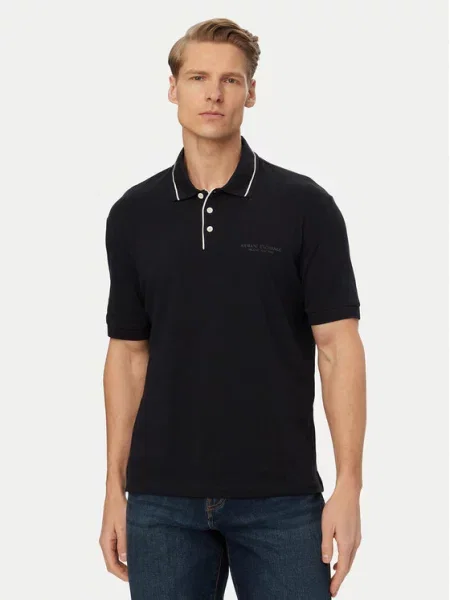 Armani Exchange Polo granatowy