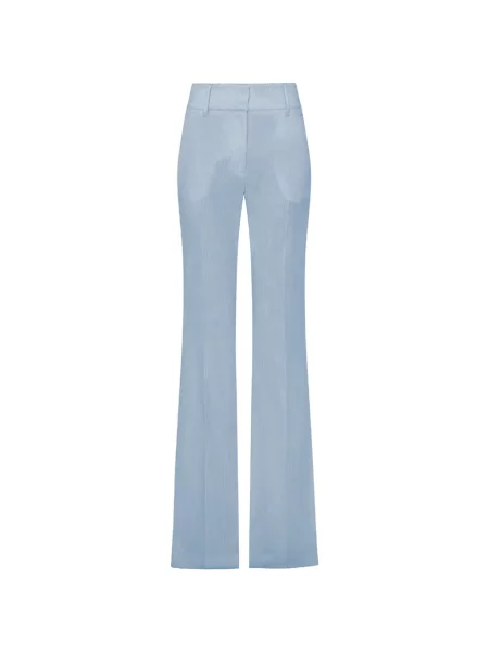 Pantaloni Gabriela Hearst de catifea cord evazate albastru