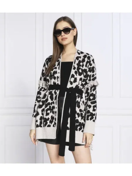 Marella SPORT Cardigan cu adaos de lână și cașmir negru