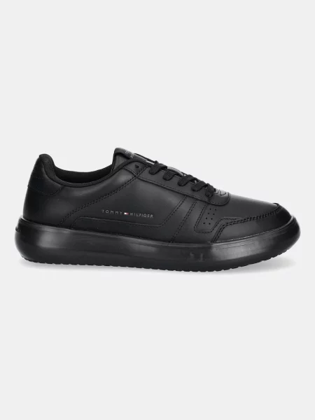 Tommy Hilfiger Usnjene superge MODERN LIGHTCUP LTH modra