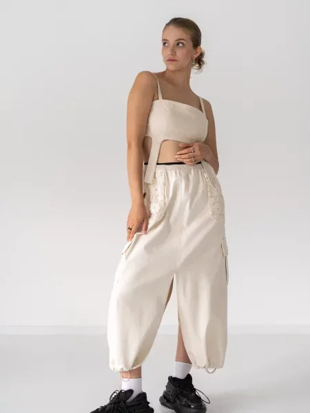 Seven Eleven Спідниця міді бежевий