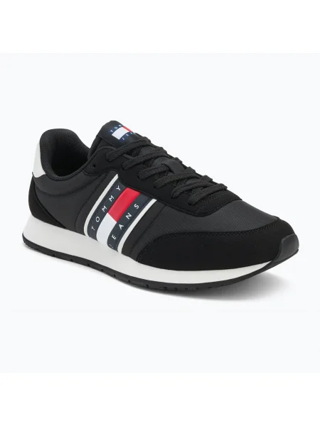 Sneakerși Tommy Jeans negru