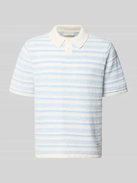 Koszulka polo o kroju nowoczesny z krótką listwą guzikową model HYERES' Jack & Jones biała