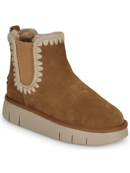 Semišové chelsea boots Mou hnedá