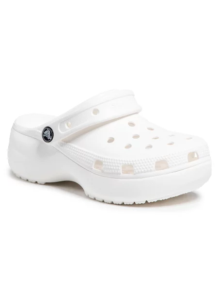 Crocs Natikače Classic Platform Clog W bijela