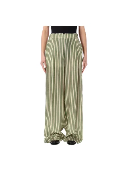 Spodnie Dries Van Noten zielone