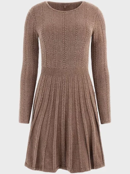 Сукня Guess коричнева