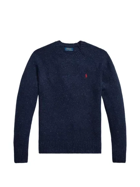 Tricou polo Polo Ralph Lauren cu glugă cu blană cu broderie roșu