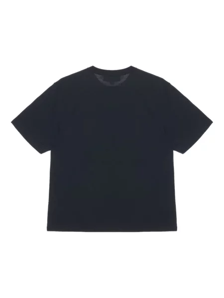 Tricou Studio Nicholson cu decolteu rotund scurt negru