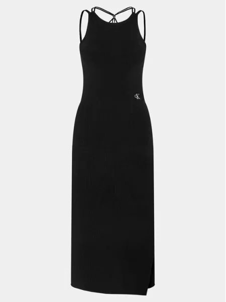 Calvin Klein Jeans Hétköznapi ruha Tie Detail fekete