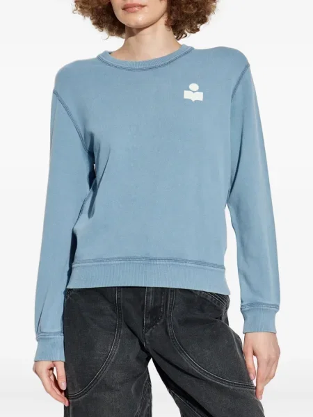 Hanorac Marant Etoile cu broderie albastru